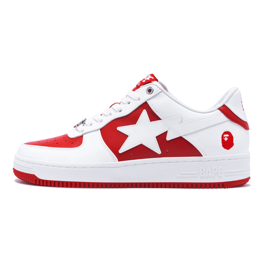 Bape Bapesta White Red